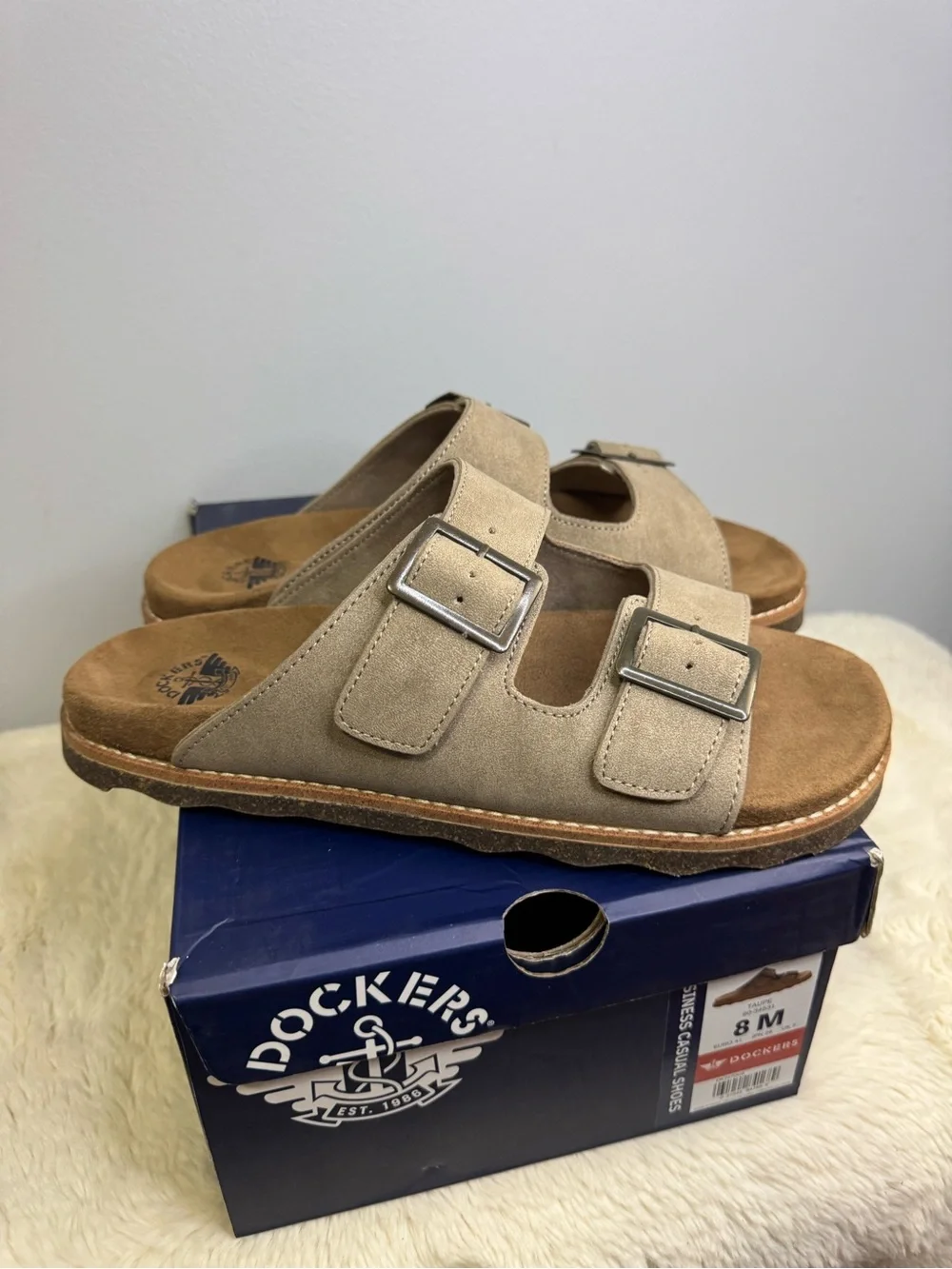 Dockers Men’s Double-Buckle Slide Sandals